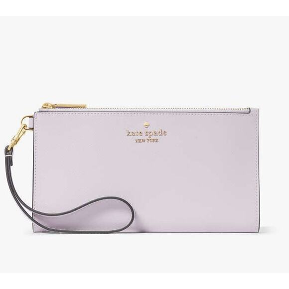 Kate Spade Accessories - Kate Spade Madison Double Zip Pale Amethyst Wristlet